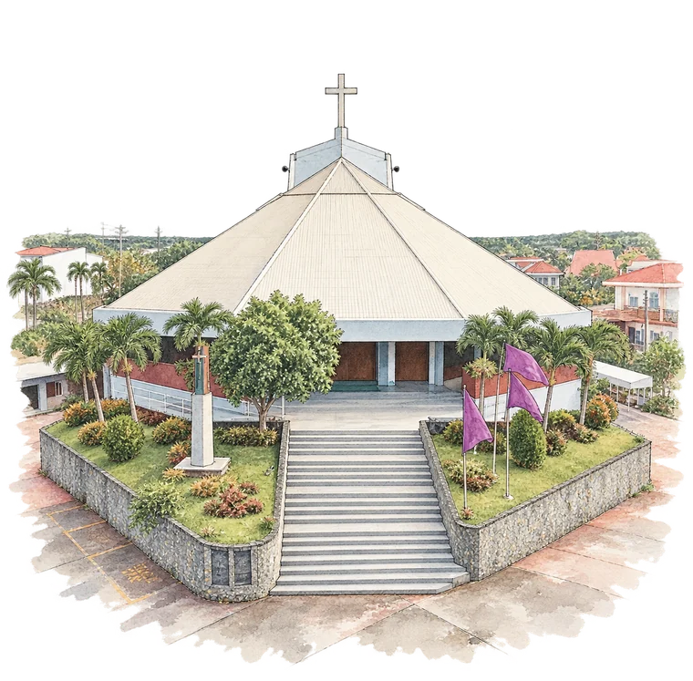 Illustration of the Archdiocesan Shrine of St.&nbsp;Jude Thaddeus
